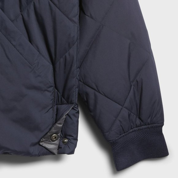 BANANA REPUBLIC WATER RESISTANT REVERSIBLE QUILTED BOMBER JACKET - Picture 11 of 13